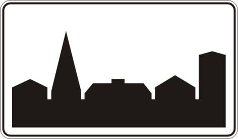 Sign D-42 1200x530 mm I generation reflex + handles in a set.